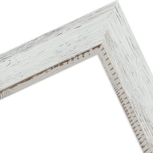 Cadre photo vintage H690 30x40 cm blanc verre artificiel