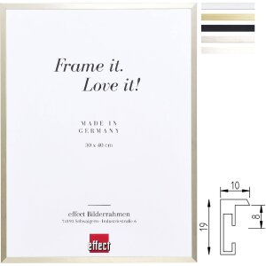 Cadre photo anti-incendie A1 aluminium Série 2 profil S2