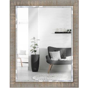 Miroir mural industriel taupe 40x40 cm - MendeFrames