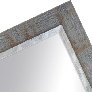 Miroir mural industriel gris 50x50 cm - MendeFrames