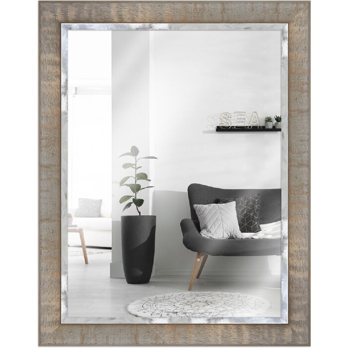 Miroir mural industriel taupe 50x65 cm - MendeFrames