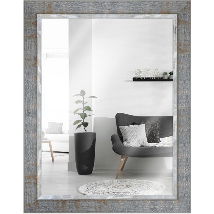 Miroir mural industriel gris 70x100 cm - MendeFrames