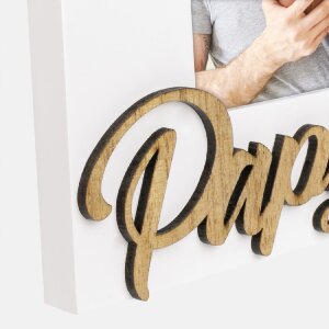 Cadre photo Papy 10x15 cm blanc format paysage ZEP