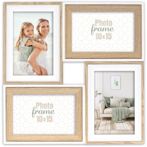 Cadre photo Budapest pour 4 photos 10x15 cm – bois...