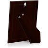 Cadre photo portrait Grosseto 10x15 cm, finition argentée brillante, dos en bois