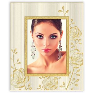 Cadre photo en verre doré Taormina 13x18 cm...