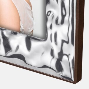 Cadre photo portrait métallique Prato –...