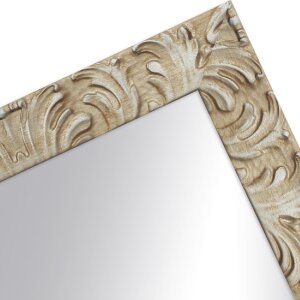 Miroir mural baroque H650 20x20 cm argent clair