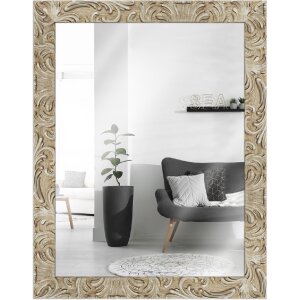 Miroir mural baroque MendeFrames 20x30 cm argent clair