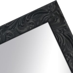 Miroir mural baroque 30x30 cm noir - MendeFrames