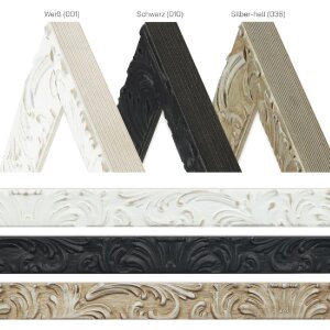 Miroir mural baroque MendeFrames 30x40 cm noir