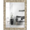 Miroir mural baroque H650 50x65 cm argent clair MendeFrames
