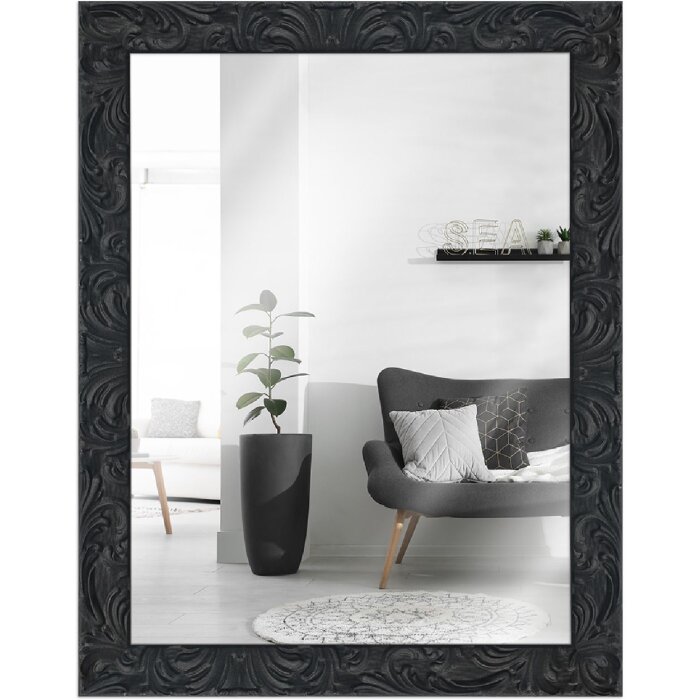 Miroir mural baroque H650 50x70 cm noir MendeFrames