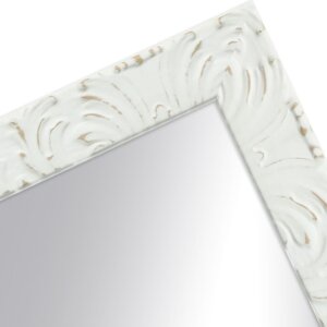 Miroir mural baroque 70x70 cm blanc MendeFrames