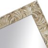 Miroir mural baroque H650 – Élégance en blanc, noir & argent