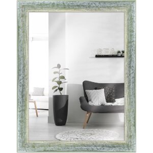 Miroir mural MendeFrames Shabby-Chic vert 60x90 cm