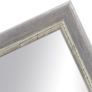Miroir mural Shabby-Chic gris 70x100 cm - MendeFrames