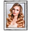 Cadre photo portrait Grosseto argenté, dos bois 10x15 et 13x18 cm