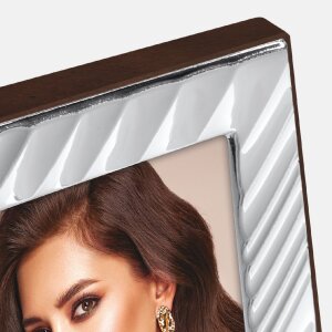 Cadre Photo ZEP Peschici Métal Argent Hochglanz...