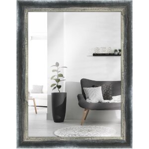 Miroir mural H640 Shabby-Chic en bois massif - 7 couleurs & tailles