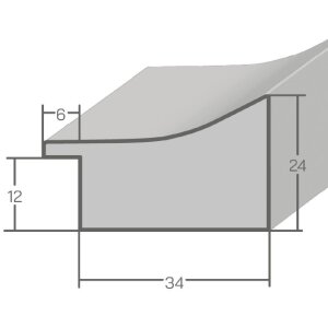 Cadre photo MendeFrames en bois H620 Antik brun 60x90 cm verre anti-reflets