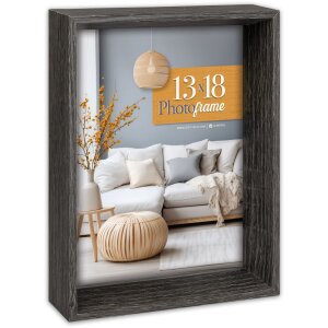 Cadre photo en bois ZEP Berlin – 3 couleurs, 4 formats, avec support de pose