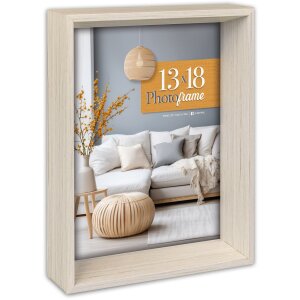 Cadre photo en bois ZEP Berlin – 3 couleurs, 4 formats, avec support de pose