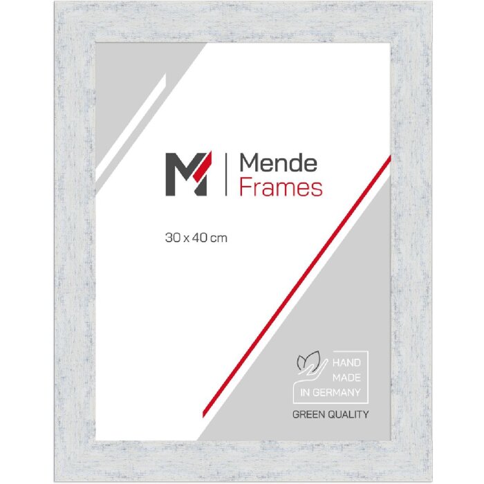 Cadre photo vintage blanc MendeFrames 30x30 cm verre artistique