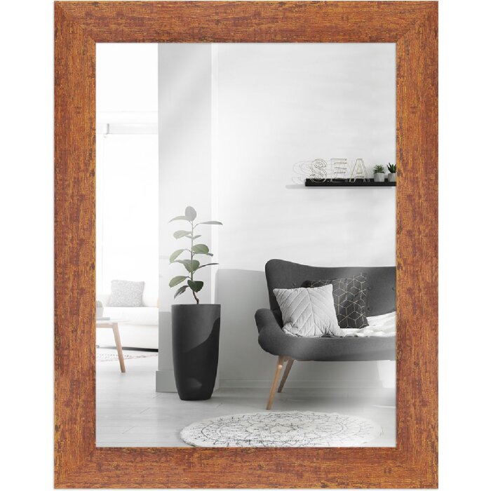 Miroir mural vintage brun 40x40 cm MendeFrames H610