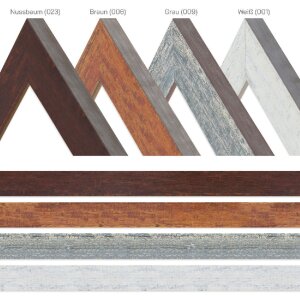 Miroir mural vintage brun MendeFrames 59,4x84,1 cm