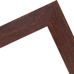 Cadre photo MendeFrames H610 Vintage noyer 70x90 cm verre artificiel