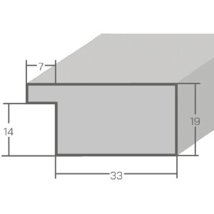 Miroir mural vintage MendeFrames 30x60 cm noyer