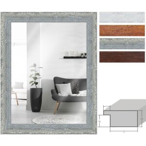 Miroir mural vintage MendeFrames en bois massif - finitions & tailles variées