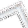 Cadre photo MendeFrames H550 Antik blanc 50x70 cm verre artificiel