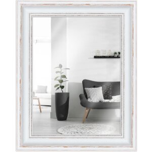 Miroir mural H550 Antique blanc 30x30 cm