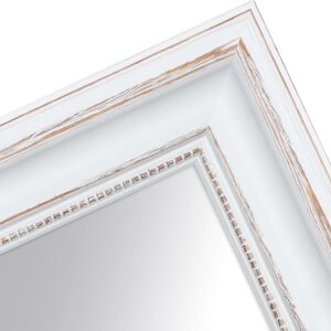 Miroir mural H550 Antique blanc 50x60 cm - Design baroque