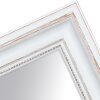 Miroir mural antique blanc 70x100 cm - style baroque bois massif