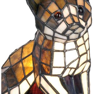 Tiffany lampe de table chat 24x20 cm