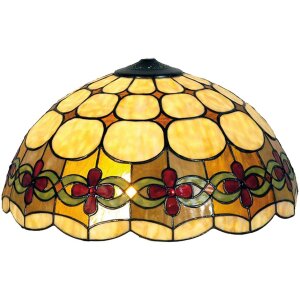 Tiffany Abat-jour en verre coloré Ø 40 cm