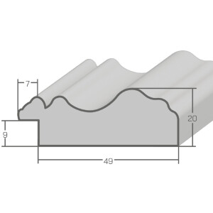 Cadre photo MendeFrames H550 Antique argent 21x29,7 cm verre antireflet