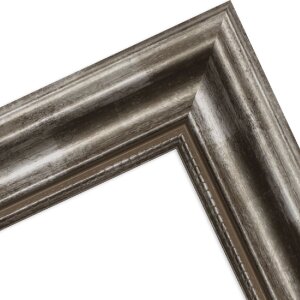 Cadre photo MendeFrames H550 Antique Argent 30x90 cm avec verre anti-reflet