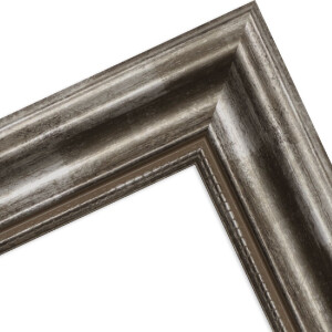 Cadre photo H550 Antique argent 70x90 cm verre clair