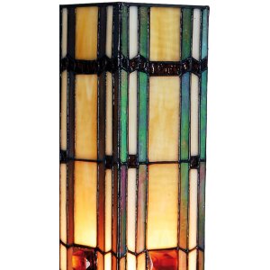 Lampadaire Tiffany coloré en verre 12,5x35 cm