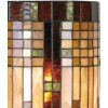 LumiLamp 5LL-9112 Applique Tiffany 20x11x36 cm Beige Marron Verre Demi-Cercle