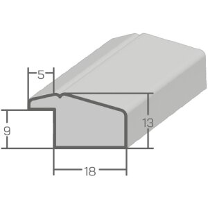 Cadre photo MendeFrames H490 taupe 40x60 cm anti-reflets