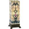 Tiffany lampe de table en verre coloré 18x45 cm