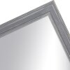 Miroir mural H470, style rustique en bois massif gris veiné 30x90 cm
