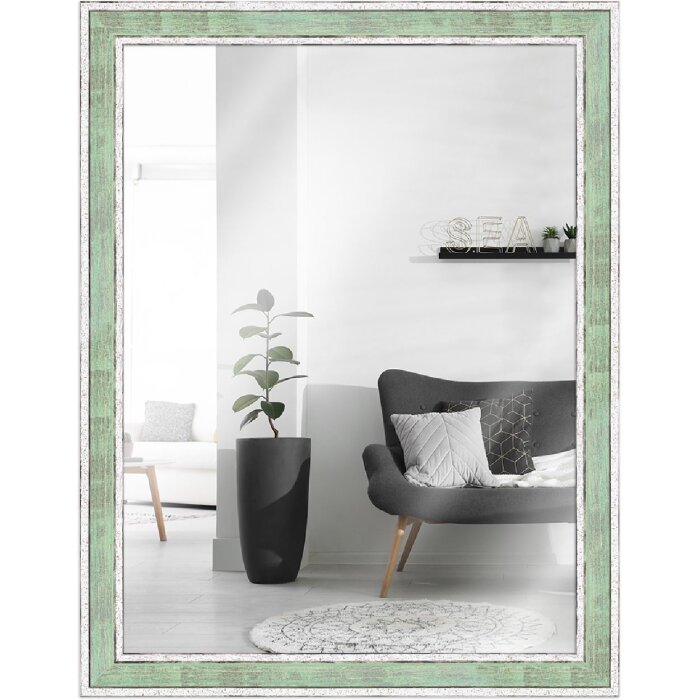 Miroir mural vintage vert clair 50x65 cm MendeFrames