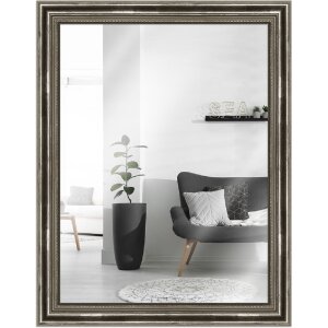 Miroir mural MendeFrames H450, finition argent antique...
