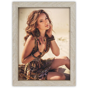 ZEP Rodex Cadre Photo Portrait en Bois, Brun ou Gris, Tailles Choissables